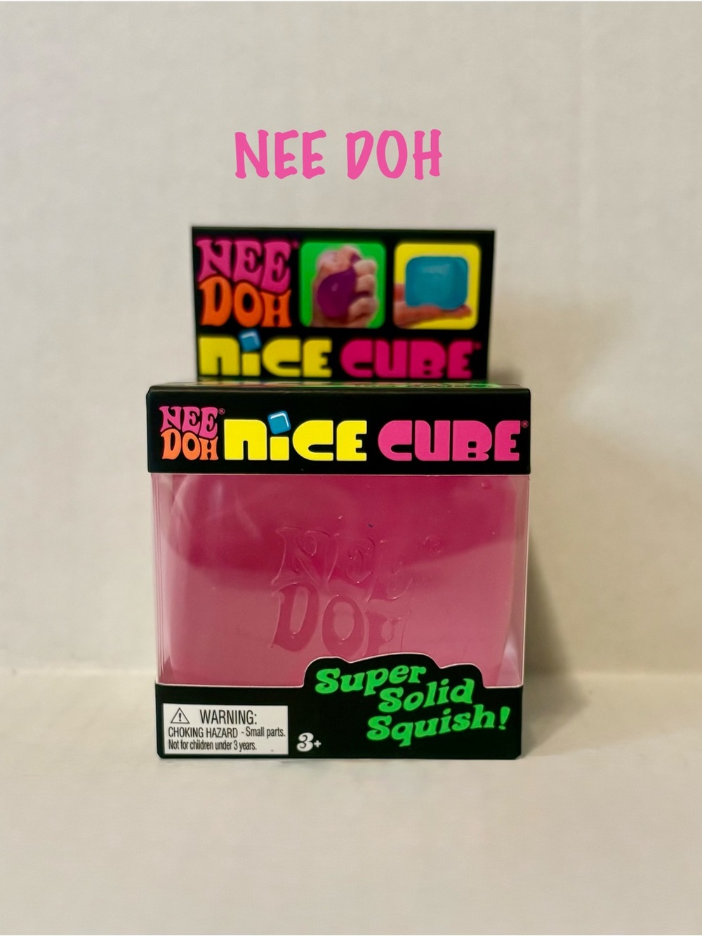 Nee Doh Nice Cube Pink Squishy
